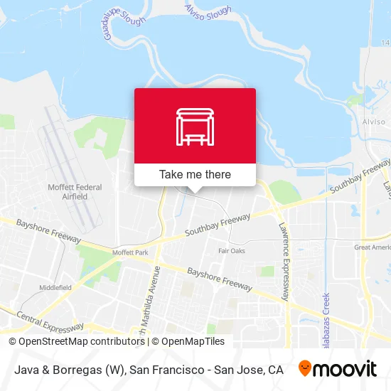 Java & Borregas (W) map