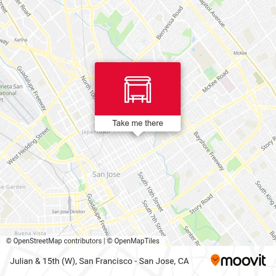 Julian & 15th (W) map