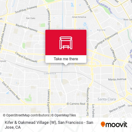 Kifer & Oakmead Village (W) map