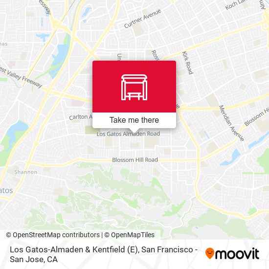 Mapa de Los Gatos-Almaden & Kentfield (E)