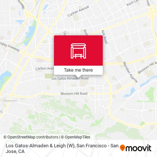 Mapa de Los Gatos-Almaden & Leigh (W)