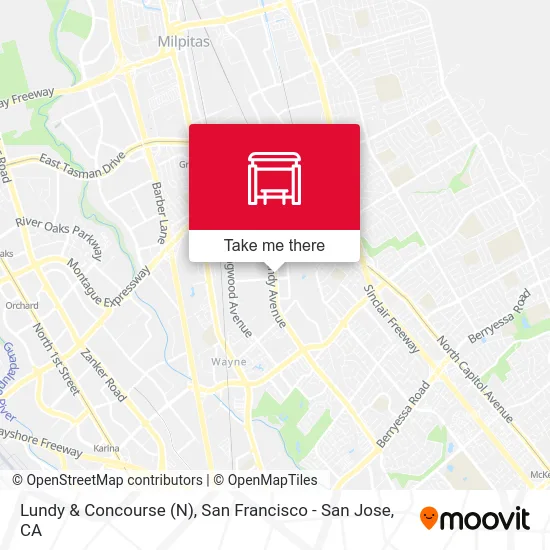Lundy & Concourse (N) map
