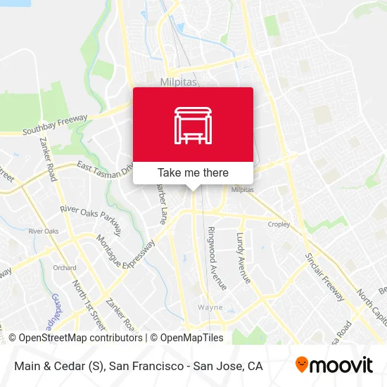 Main & Cedar (S) map