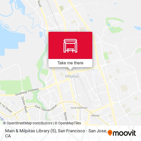 Main & Milpitas Library (S) map