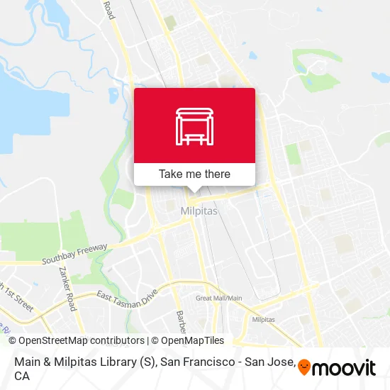 Main & Milpitas Library (S) map