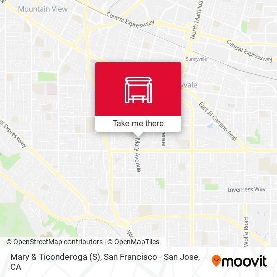 Mary & Ticonderoga (S) map