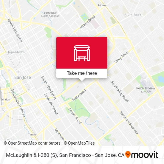 McLaughlin & I-280 (S) map