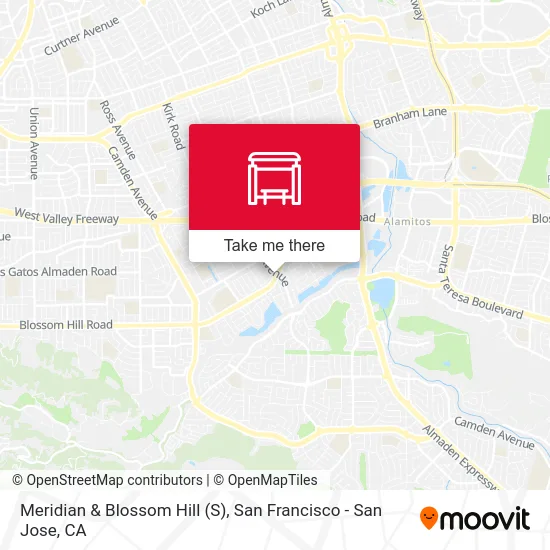 Meridian & Blossom Hill (S) map