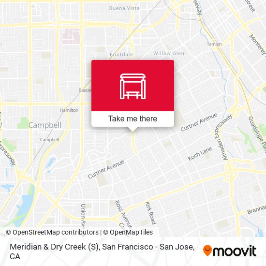 Meridian & Dry Creek (S) map