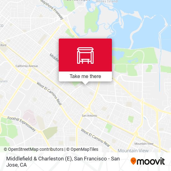 Middlefield & Charleston (E) map
