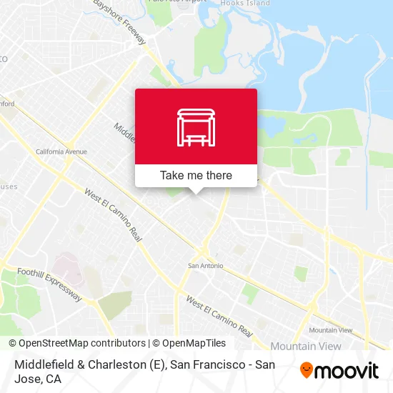 Middlefield & Charleston (E) map