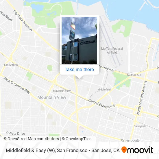 Middlefield & Easy (W) map