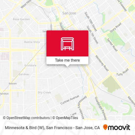 Minnesota & Bird (W) map