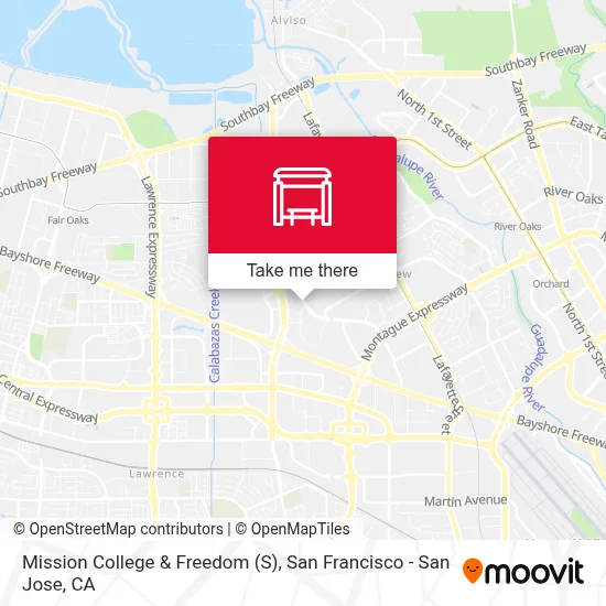 Mission College & Freedom (S) map