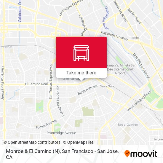 Monroe & El Camino (N) map