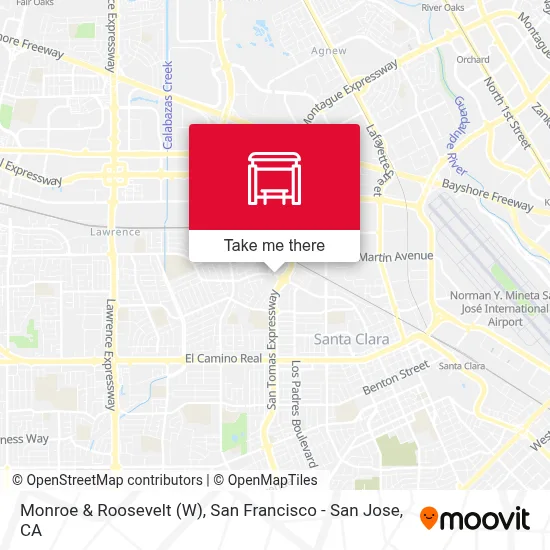 Monroe & Roosevelt (W) map