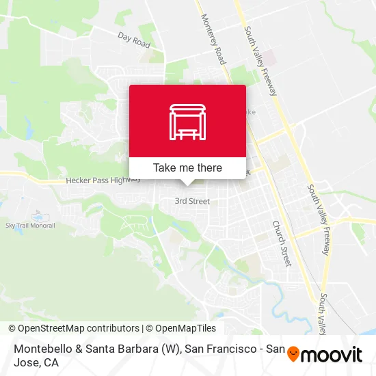 Montebello & Santa Barbara (W) map