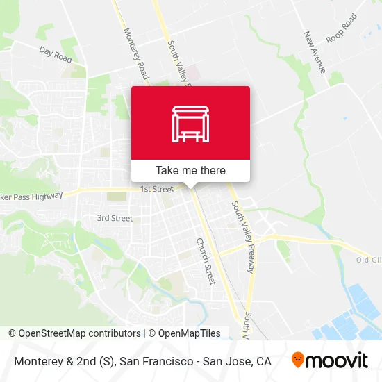 Monterey & 2nd (S) map