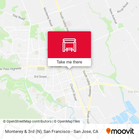 Monterey & 3rd (N) map