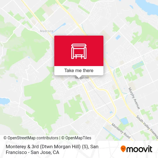 Monterey & 3rd (Dtwn Morgan Hill) (S) map