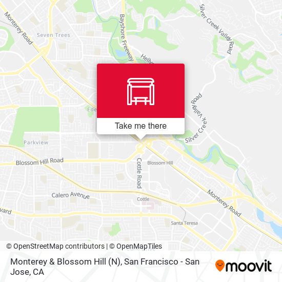 Monterey & Blossom Hill (N) map