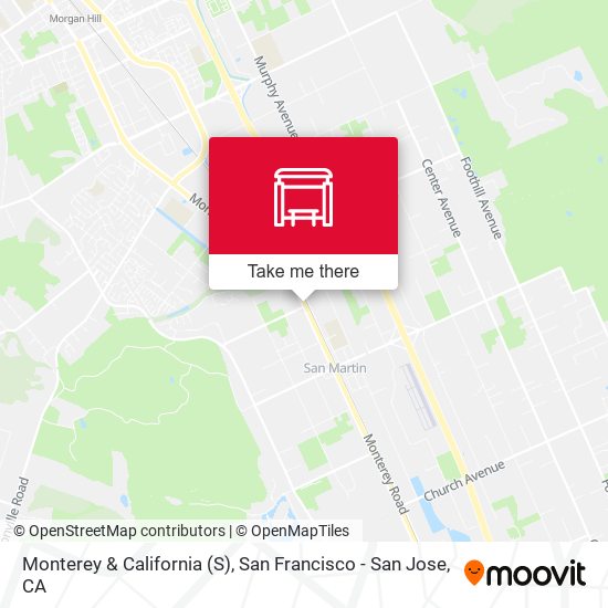 Monterey & California (S) map