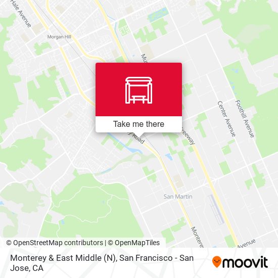 Monterey & East Middle (N) map