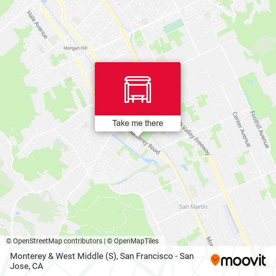 Monterey & West Middle (S) map