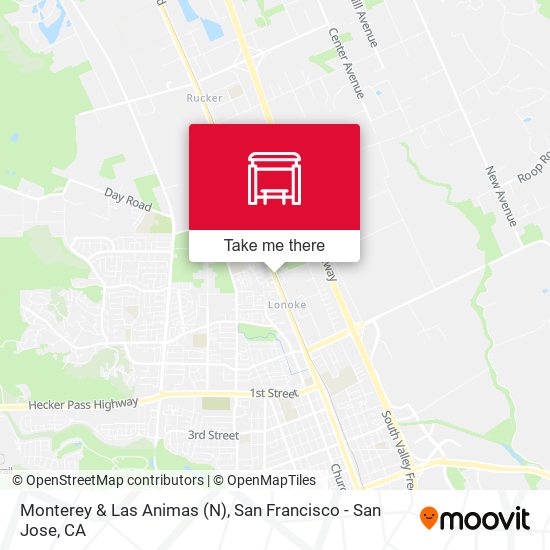 Monterey & Las Animas (N) map