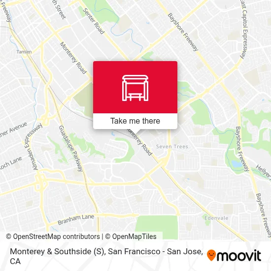 Monterey & Southside map
