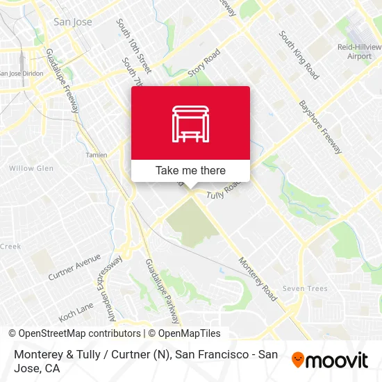 Monterey & Tully / Curtner (N) map