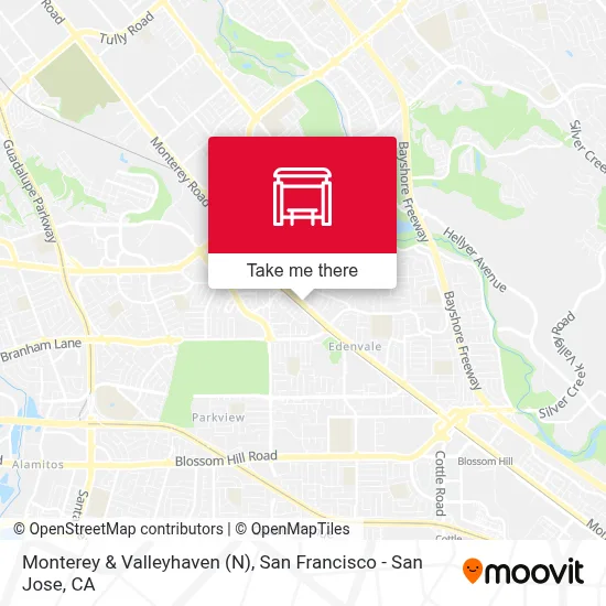 Monterey & Valleyhaven (N) map