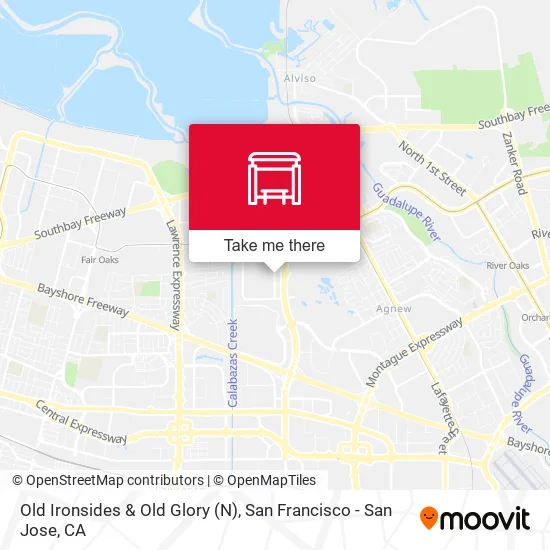 Old Ironsides & Old Glory (N) map