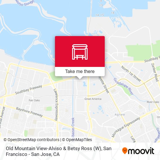 Old Mountain View-Alviso & Betsy Ross (W) map