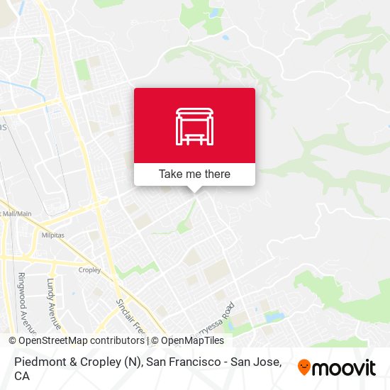 Piedmont & Cropley (N) map
