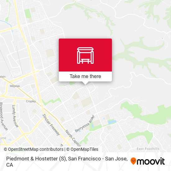 Piedmont & Hostetter (S) map