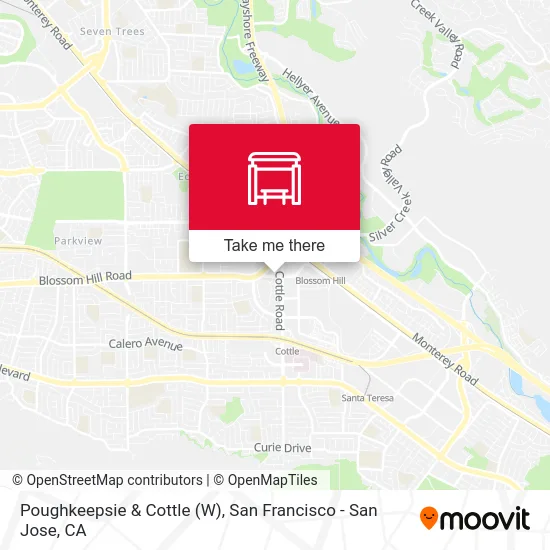 Poughkeepsie & Cottle (W) map