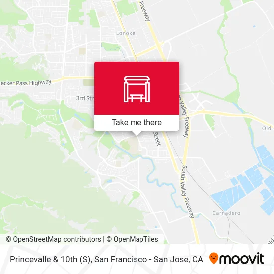 Princevalle & 10th (S) map