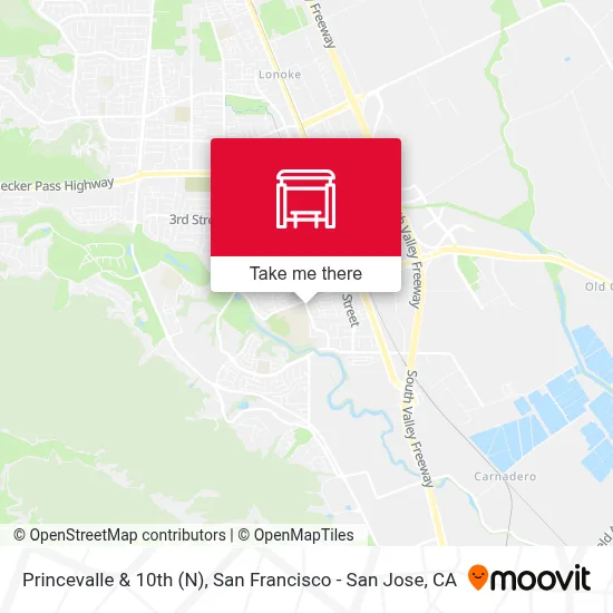 Princevalle & 10th (N) map