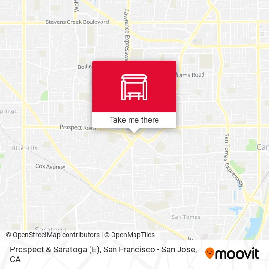 Prospect & Saratoga (E) map
