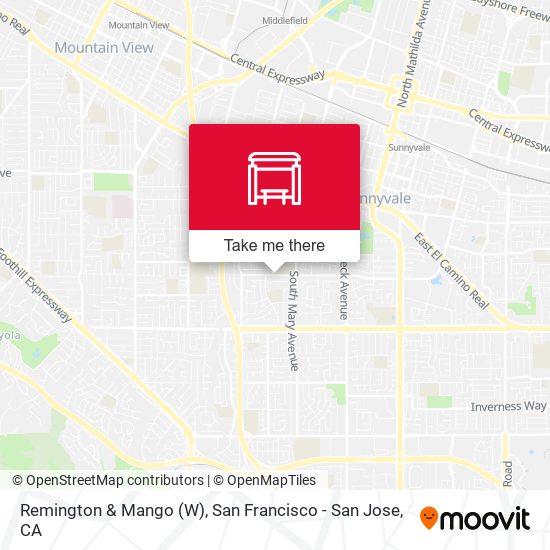 Remington & Mango (W) map