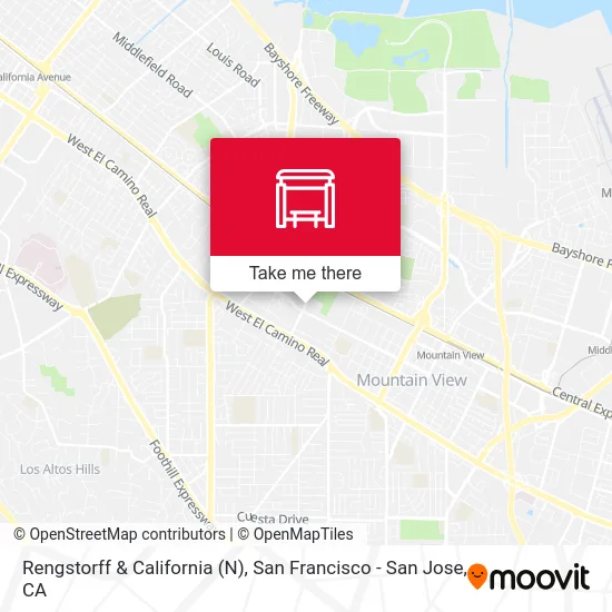Rengstorff & California (N) map