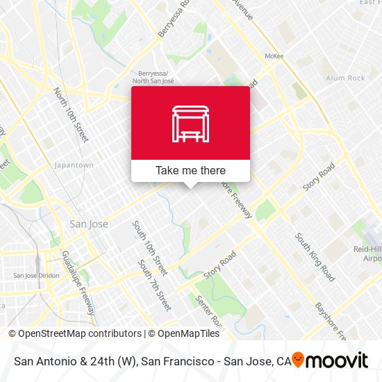 San Antonio & 24th (W) map