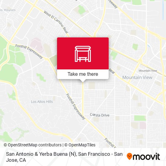 San Antonio & Yerba Buena (N) map