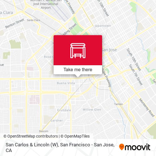 San Carlos & Lincoln (W) map