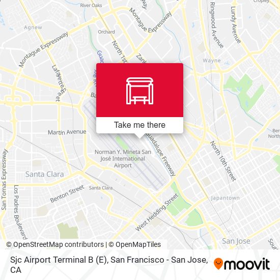 Sjc Airport Terminal B (E) map