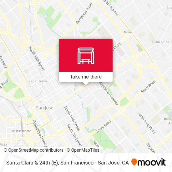 Santa Clara & 24th (E) map