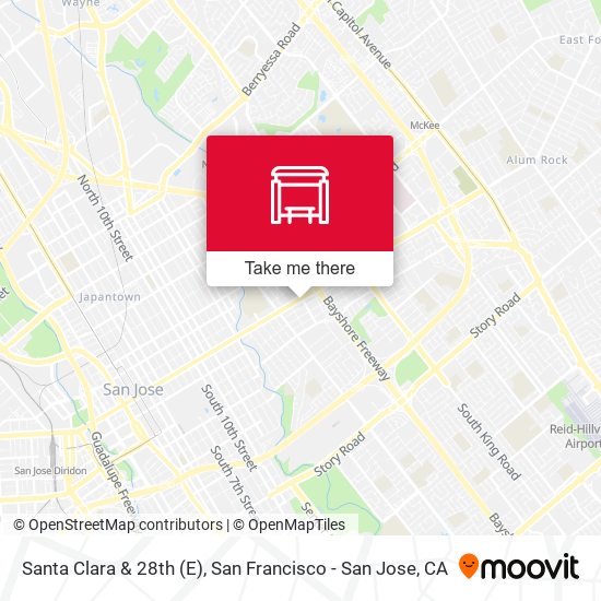 Santa Clara & 28th (E) map