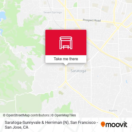 Saratoga-Sunnyvale & Herriman (N) map