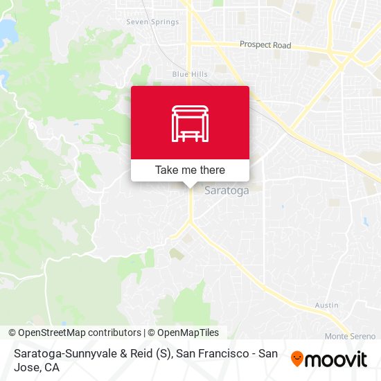 Saratoga-Sunnyvale & Reid map